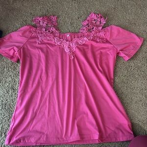 Women’s medium off shoulder dress shirt.